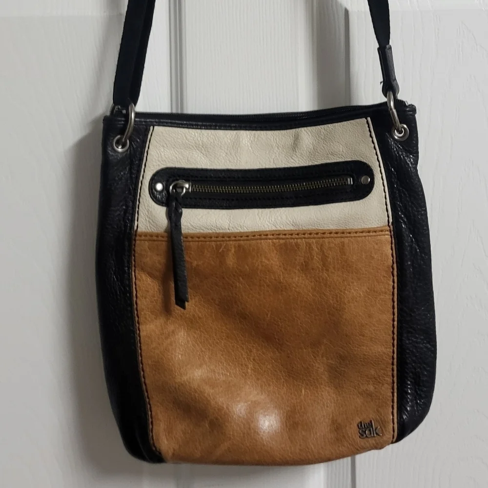 The Sak - Laurel Crossbody Bag - Leather, Brown, Camel and Tan - Picture 1 of 9